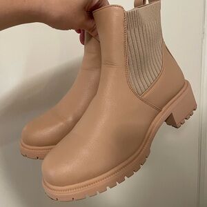 Beige Ankle Boots